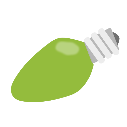 green Christmas light